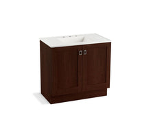 Load image into Gallery viewer, KOHLER K-99531-TK-1WG Poplin 36&amp;quot; bathroom vanity cabinet with toe kick and 2 doors
