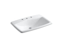 Load image into Gallery viewer, KOHLER K-2885-8-0 Drop-in bathroom sink with widespread faucet holes
