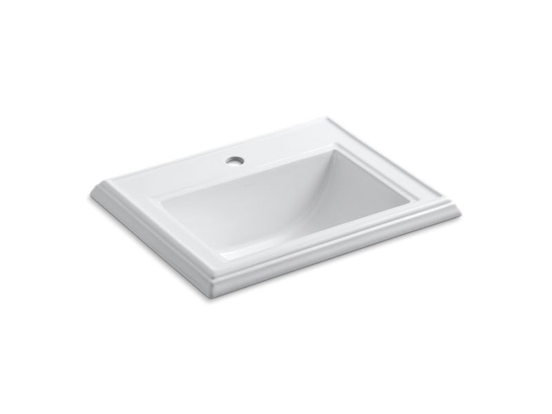 KOHLER K-2241-1 Memoirs Classic Classic drop-in bathroom sink with single faucet hole