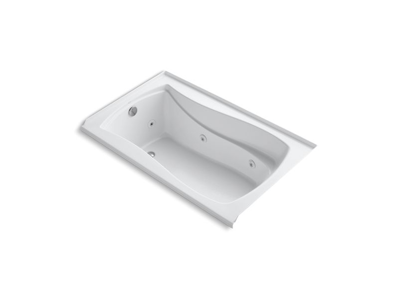 KOHLER K-1239-LH Mariposa 60" x 36" alcove whirlpool with integral flange, left-hand drain and heater
