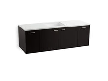 Load image into Gallery viewer, KOHLER K-99546-1WU Jute 60&amp;quot; wall-hung bathroom vanity cabinet with 2 doors and 2 drawers
