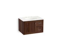 Load image into Gallery viewer, KOHLER K-99517-R-1WE Damask 30&amp;quot; wall-hung bathroom vanity cabinet with 1 door and 2 drawers on right
