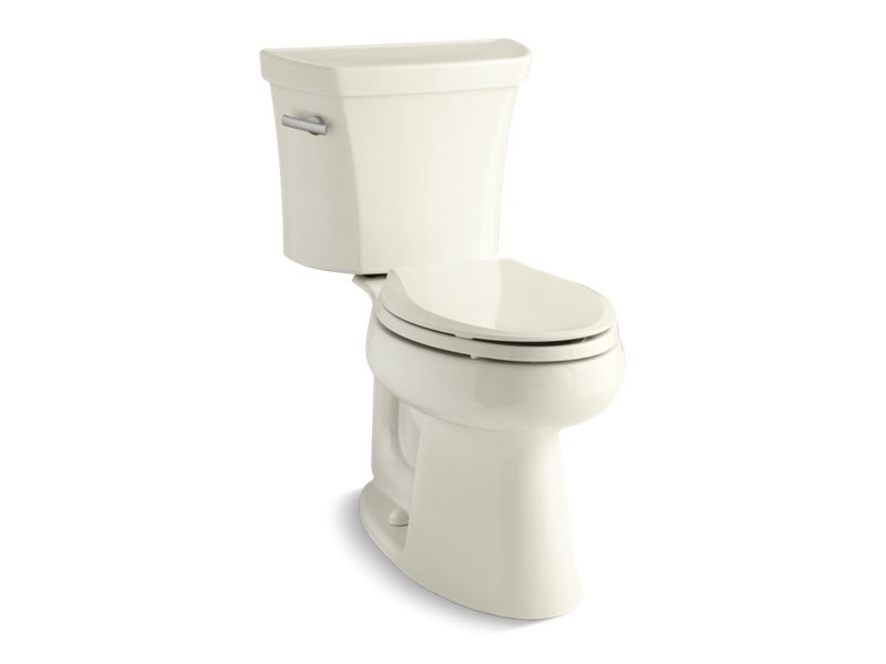 KOHLER 3999-T-96 Highline Comfort Height Two-Piece Elongated 1.28 Gpf Chair Height Toilet With Tank Cover Locks in Biscuit