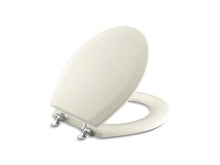 Load image into Gallery viewer, KOHLER K-4726-T-96 Triko round-front toilet seat with Polished Chrome hinges
