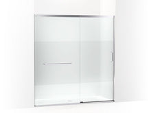 Load image into Gallery viewer, KOHLER K-707617-8G81 Elate Tall Sliding shower door, 75-1/2&amp;quot; H x 68-1/4 - 71-5/8&amp;quot; W, with heavy 5/16&amp;quot; thick Crystal Clear glass with privacy band
