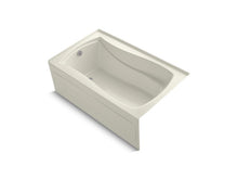 Load image into Gallery viewer, KOHLER K-1242-LAW Mariposa 60&amp;quot; x 36&amp;quot; alcove bath with Bask heated surface, integral apron,and left-hand drain

