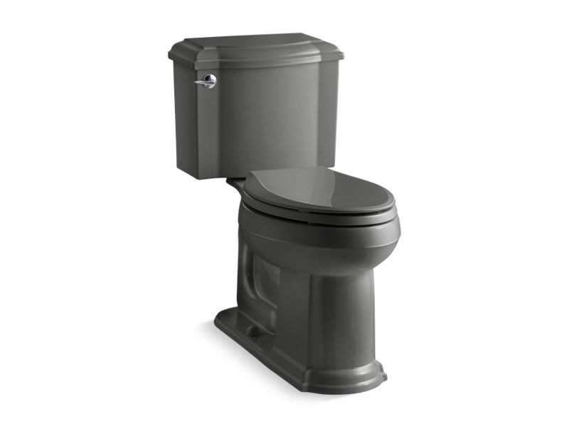 KOHLER 3837 Devonshire Two-piece elongated toilet, 1.28 gpf