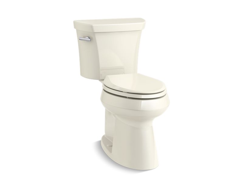 KOHLER 76301-96 Highline Comfort Height Two-Piece Elongated 1.28 Gpf Chair Height Toilet in Biscuit
