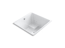 Load image into Gallery viewer, KOHLER 1969-JH-0 Underscore Cube 48&amp;quot; X 48&amp;quot; Heated Whirlpool Bath With Center Drain in White
