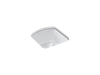 KOHLER Napa 18-3/4" x 18-11/16" x 9-5/8" Undermount bar sink with no faucet holes