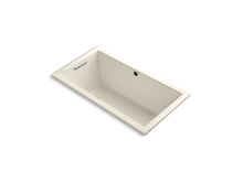 Load image into Gallery viewer, KOHLER K-1168-GW-47 Underscore Rectangle 60&amp;quot; x 32&amp;quot; drop-in BubbleMassage(TM) Air Bath with Bask heated surface and reversible drain
