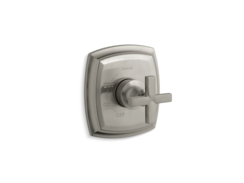 KOHLER TS16235-3-BN Margaux Rite-Temp(R) Valve Trim With Cross Handle in Vibrant Brushed Nickel