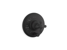 Load image into Gallery viewer, KOHLER K-T72768-3 Artifacts Rite-Temp valve trim with push-button diverter and cross handle, valve not included
