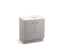 Load image into Gallery viewer, KOHLER K-99503-TK-1WT Jacquard 30&amp;quot; bathroom vanity cabinet with toe kick, 2 doors and 1 drawer
