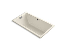 Load image into Gallery viewer, KOHLER K-856-GBN-47 Tea-for-Two 66&amp;quot; x 36&amp;quot; drop-in BubbleMassage air bath with Vibrant Brushed Nickel airjet finish
