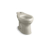 KOHLER K-4309-G9 Cimarron Comfort Height Elongated chair height toilet bowl with exposed trapway