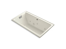 Load image into Gallery viewer, KOHLER K-856-LH-96 Tea-for-Two 66&amp;quot; x 36&amp;quot; alcove whirlpool with left-hand drain and heater without trim
