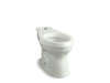 KOHLER K-4309-NY Cimarron Comfort Height Elongated chair height toilet bowl with exposed trapway