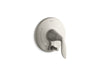 KOHLER Refinia Valve Trim With Push-Button Diverter, Valve Not Included in Vibrant Brushed Nickel
