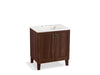 KOHLER K-99528-LG-1WE Poplin 30" bathroom vanity cabinet with legs and 2 doors
