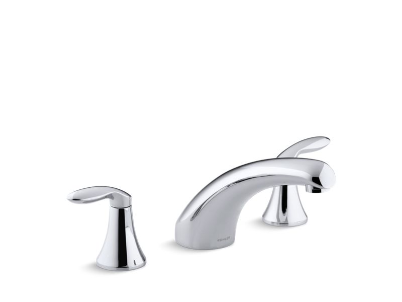 KOHLER K-T15290-4 Coralais Deck-mount bath faucet trim with 8" spout and lever handles, valve not included