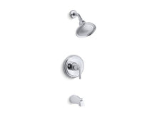Load image into Gallery viewer, KOHLER K-TS395-4 Devonshire Rite-Temp bath and shower trim with NPT spout and 2.5 gpm showerhead
