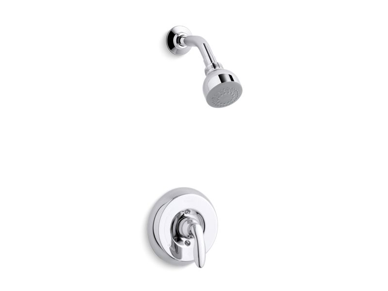 KOHLER K-TS15611-4 Coralais Rite-Temp shower valve trim with lever handle and 2.5 gpm showerhead