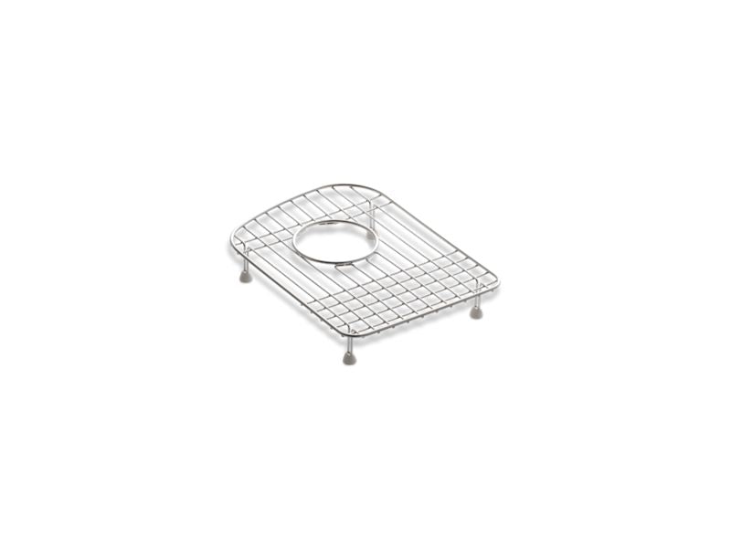 KOHLER 6021-ST Woodfield 9-1/2" X 13" Stainless Steel Sink Rack, For Left Bowl in Stainless Steel