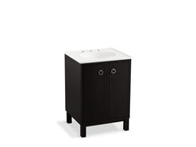 Load image into Gallery viewer, KOHLER K-99500-LG-1WU Jacquard 24&amp;quot; bathroom vanity cabinet with furniture legs and 2 doors
