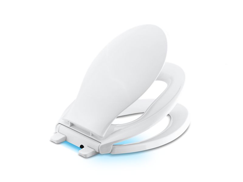 KOHLER K-2599 Transitions Nightlight Quiet-Close elongated toilet seat