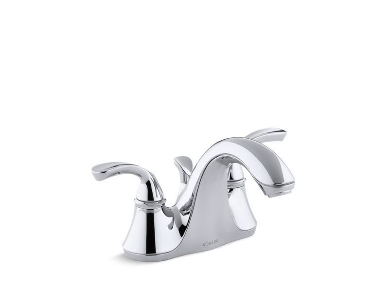 KOHLER K-10270-4 Forté Centerset bathroom sink faucet with sculpted lever handles