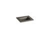 KOHLER K-2777-1-G86 Ceramic/Impressions 25" rectangular vanity-top bathroom sink with single faucet hole