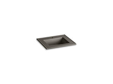 Load image into Gallery viewer, KOHLER K-2777-1-G86 Ceramic/Impressions 25&amp;quot; rectangular vanity-top bathroom sink with single faucet hole

