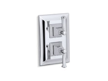 Load image into Gallery viewer, KOHLER T10422-4S-CP Memoirs Stately Valve Trim With Lever Handles For Stacked Valve, Requires Valve in Polished Chrome
