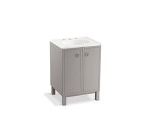 Load image into Gallery viewer, KOHLER K-99500-LG-1WT Jacquard 24&amp;quot; bathroom vanity cabinet with furniture legs and 2 doors
