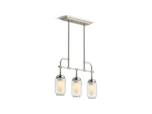 Load image into Gallery viewer, KOHLER 22658-CH03-SNL Artifacts Three-Light Linear in Polished Nickel

