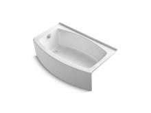 Load image into Gallery viewer, KOHLER K-1118-LAW Expanse 60&amp;quot; x 30-36&amp;quot; curved alcove bath with Bask heated surface and left-hand drain
