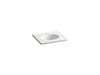 KOHLER K-2791-1 Ceramic/Impressions 25" oval vanity-top bathroom sink with single faucet hole