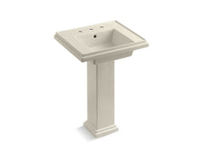 Load image into Gallery viewer, KOHLER 2844-8 Tresham 24&amp;quot; pedestal bathroom sink with 8&amp;quot; widespread faucet holes
