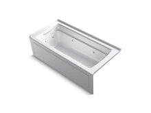 Load image into Gallery viewer, KOHLER K-1949-LAW Archer 66&amp;quot; x 32&amp;quot; integral apron whirlpool bath with Bask heated surface, integral flange, and left-hand drain
