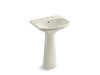 KOHLER 2362-8 Cimarron Pedestal bathroom sink with 8" widespread faucet holes