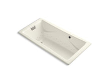 Load image into Gallery viewer, KOHLER K-865-GBN-96 Tea-for-Two 72&amp;quot; x 36&amp;quot; drop-in BubbleMassage air bath with Vibrant Brushed Nickel airjet finish
