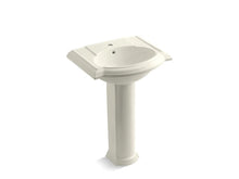 Load image into Gallery viewer, KOHLER 2286-1 Devonshire 24&amp;quot; pedestal bathroom sink with single faucet hole

