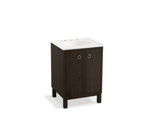 Load image into Gallery viewer, KOHLER K-99500-LG-1WC Jacquard 24&amp;quot; bathroom vanity cabinet with furniture legs and 2 doors
