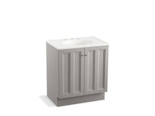Load image into Gallery viewer, KOHLER K-99515-TK-1WT Damask 30&amp;quot; bathroom vanity cabinet with toe kick and 2 doors
