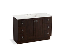 Load image into Gallery viewer, KOHLER K-99535-TK-1WB Poplin 48&amp;quot; bathroom vanity cabinet with toe kick, 2 doors and 6 drawers
