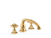 KOHLER K-T98071-3M Artifacts Deck-mount bath prong handle trim