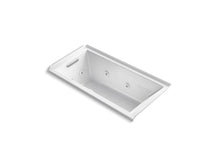 Load image into Gallery viewer, KOHLER K-1167-LH2-0 Underscore Rectangle 60&amp;quot; x 30&amp;quot; alcove whirlpool with integral flange and left-hand drain
