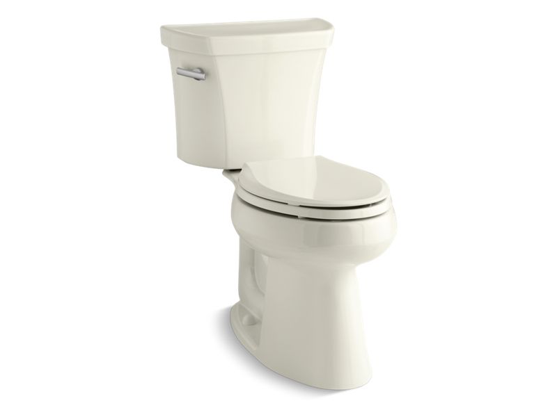 KOHLER 3889-UT-96 Highline Comfort Height Two-Piece Elongated 1.28 Gpf Chair Height Toilet With Tank Cover Locks, Insulated Tank And 10" Rough-In in Biscuit