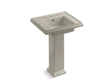 Load image into Gallery viewer, KOHLER 2844-8 Tresham 24&amp;quot; pedestal bathroom sink with 8&amp;quot; widespread faucet holes
